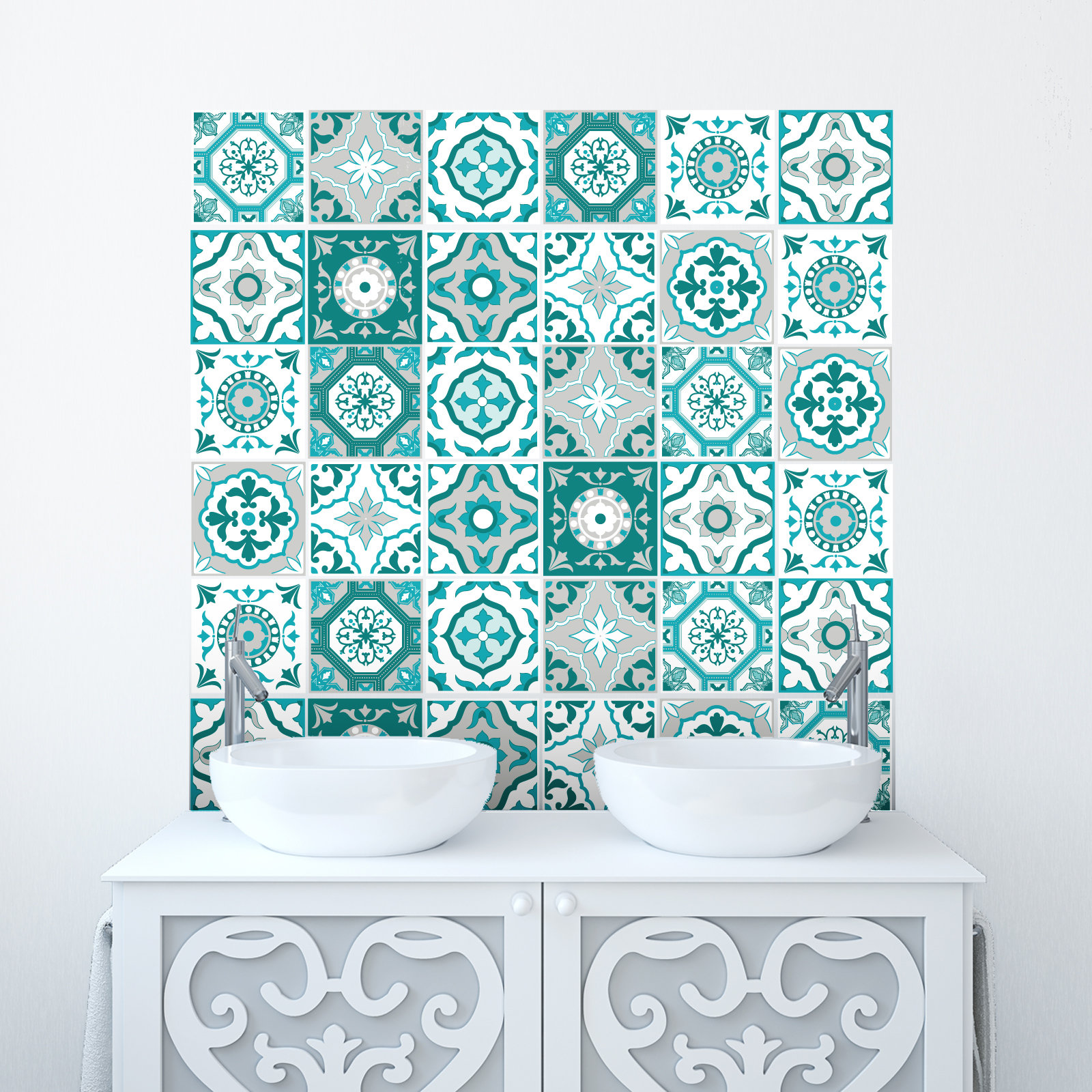 Gloss Wall Tile Joyful Ceramic Tile 100mm x 200mm Aqua